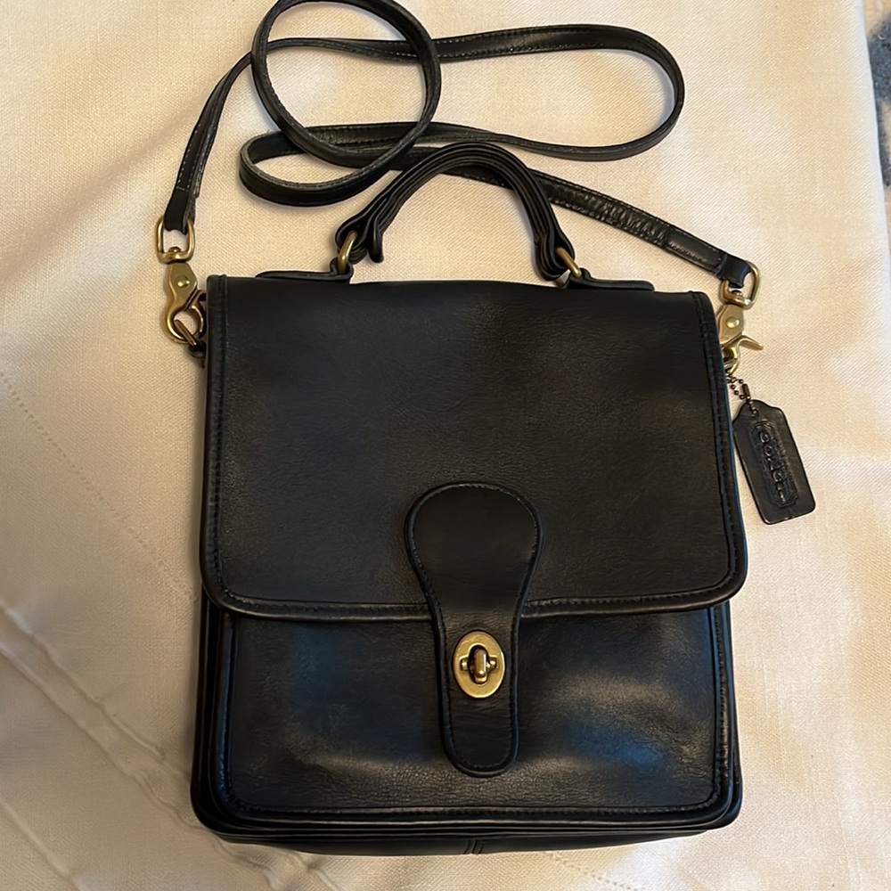 Vintage Coach Dark Navy Station Bag #5130  Authenticated! With hang tag. - Picture 12 of 12